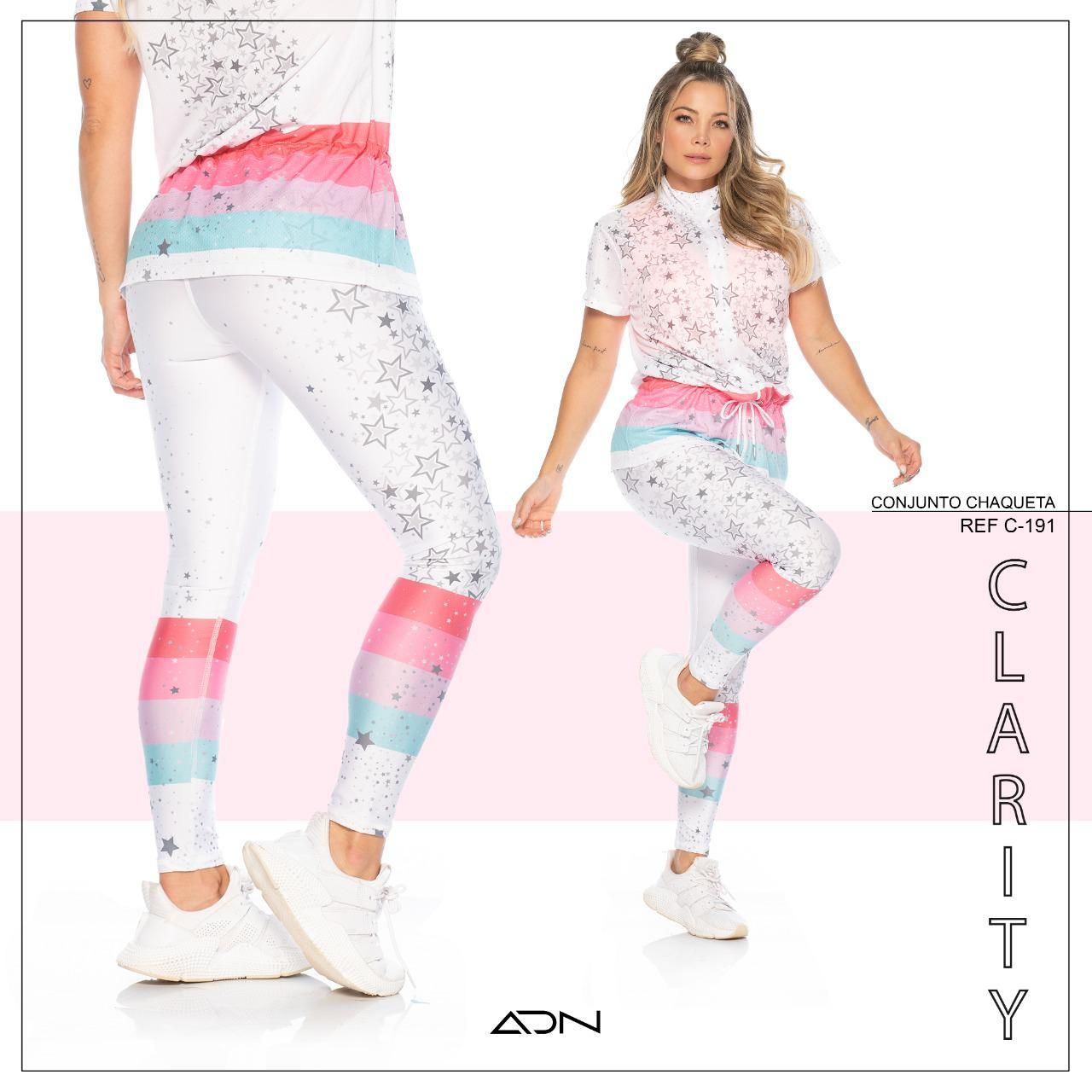 OUTFIT COLOMBIANO DEPORTIVO ADN - LEGGING Y CHAMARRA