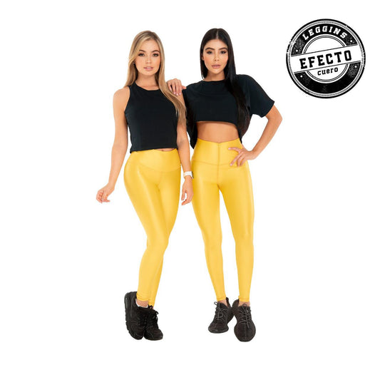 LEGGING DEPORTIVO EFECTO CUERO MARCA BRANDFIT