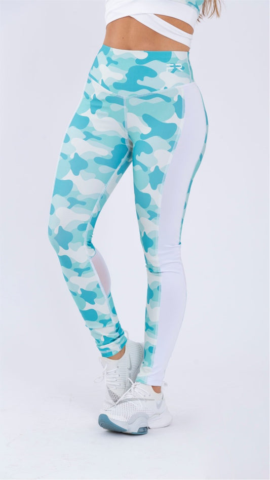 LEGGING DEPORTIVO COLOMBIANO MARCA FIBER MILITAR AQUA