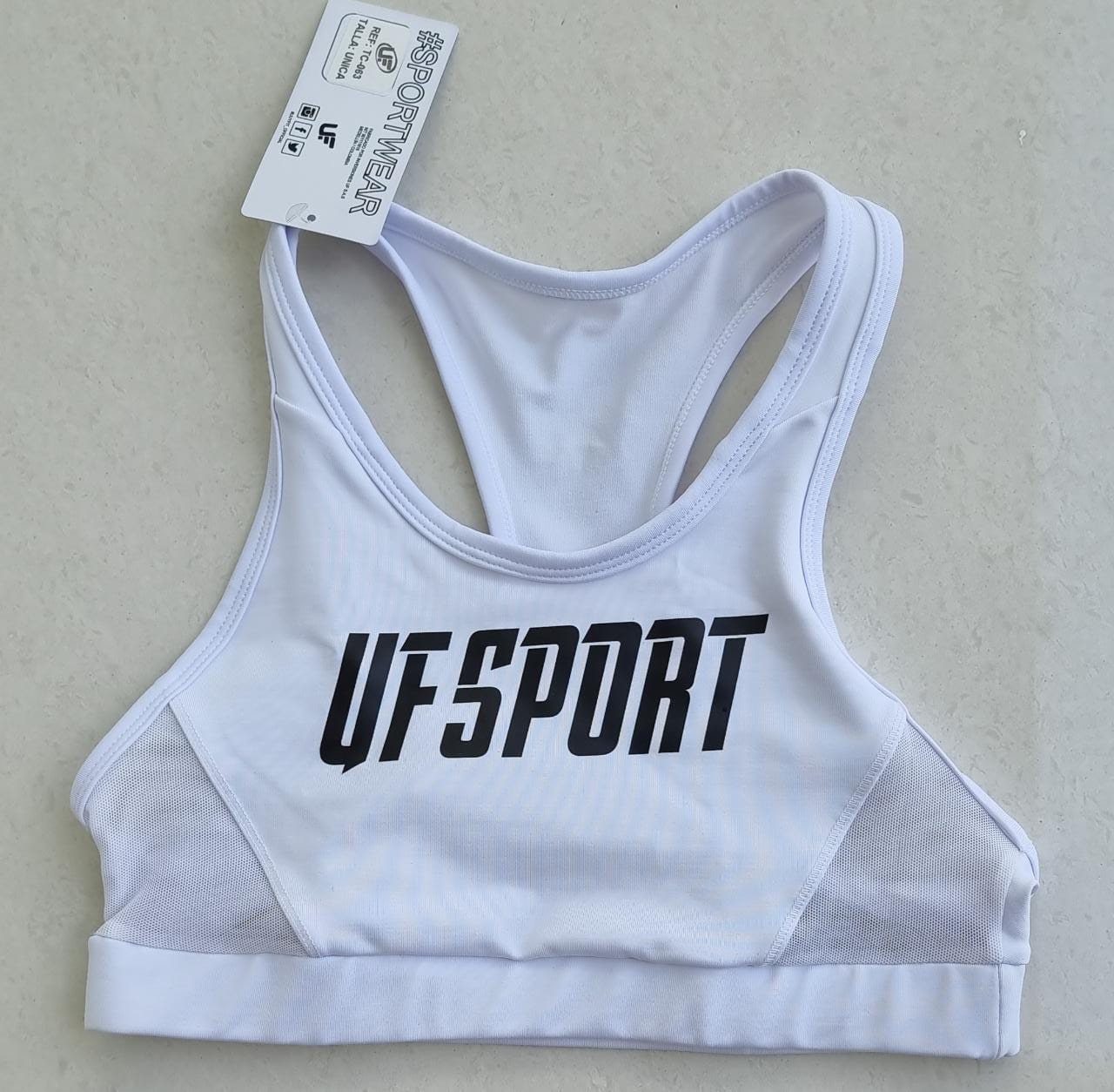 TOP DEPORTIVO UF SPORT BLANCO